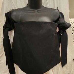 C/MEO Collective Black Off-Shoulder Blouse